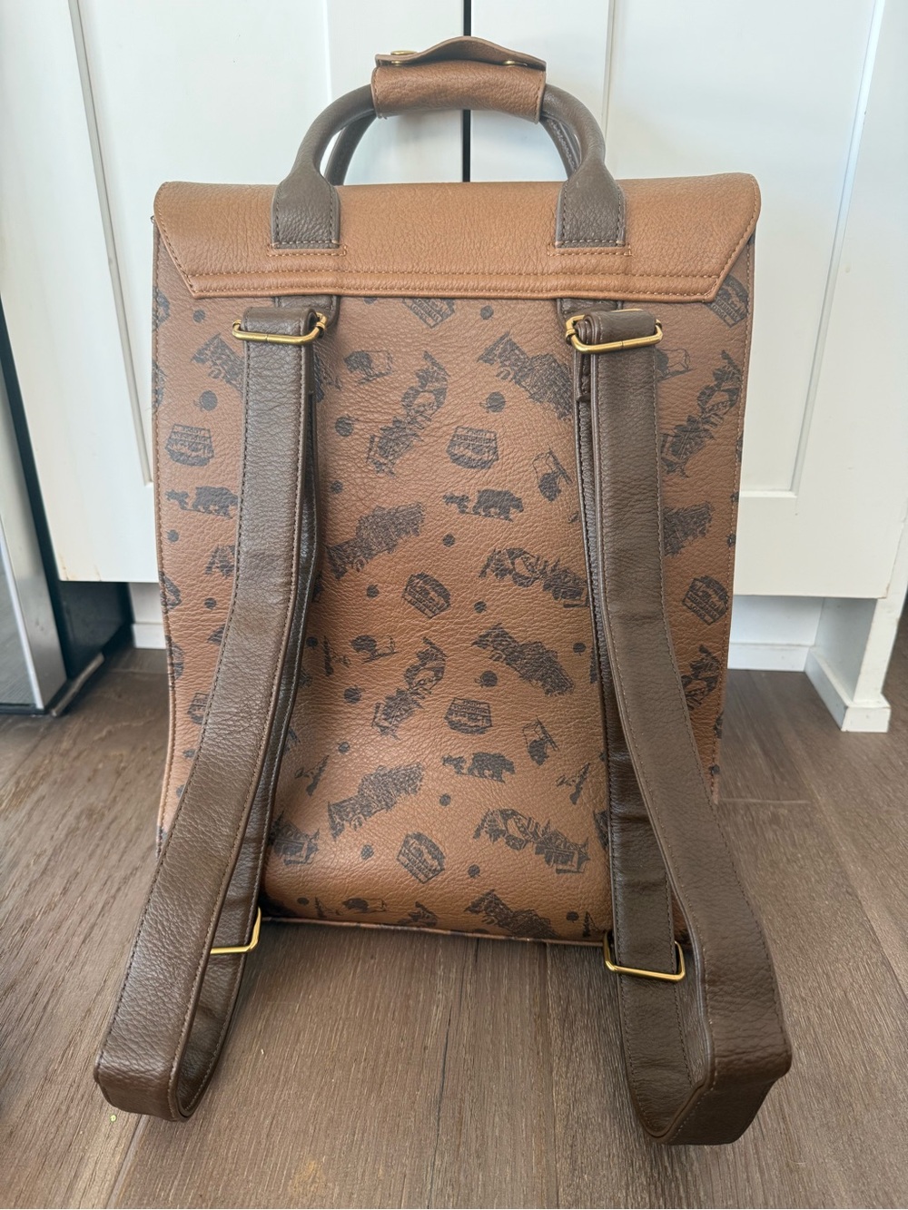 Disney Brown Two-Tone Wilderness Explorer Pattern Backpack - Picture 2 of 4
